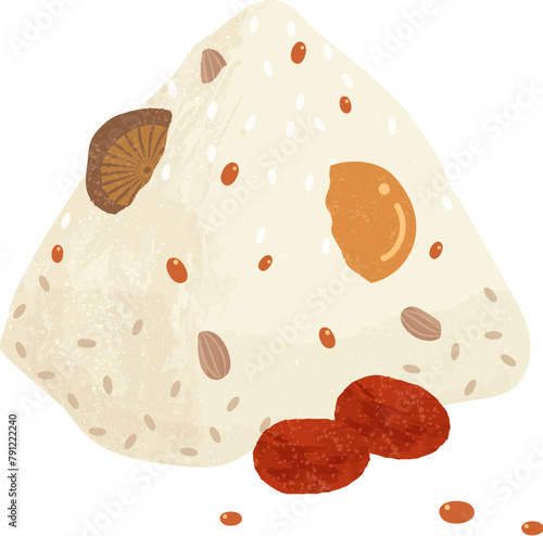 Stuffed glutinous rice dumpling