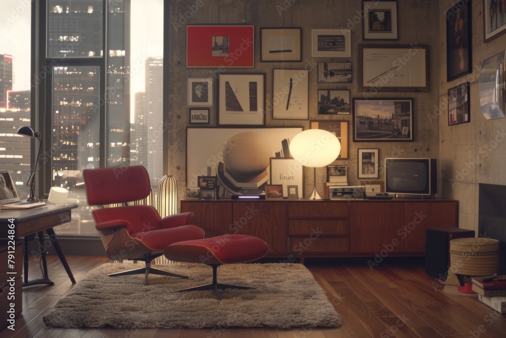 Creative art room showroom living room full of paintings pictures ...