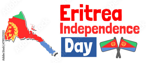 Eritrea independence day banner design template vector