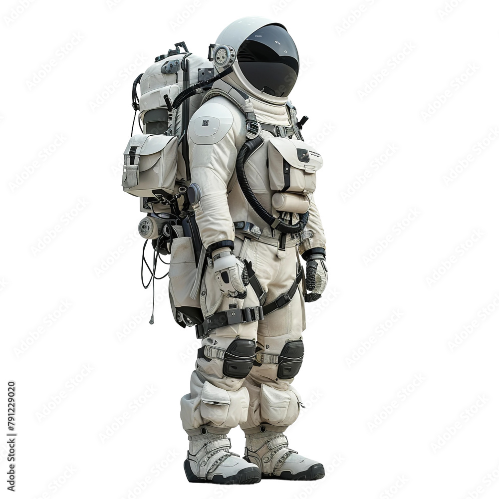 Amazing Modular Sci Fi Spacesuit Isolated On White Background Amazing Modular Sci Fi Spacesuit Isolated On White Background
