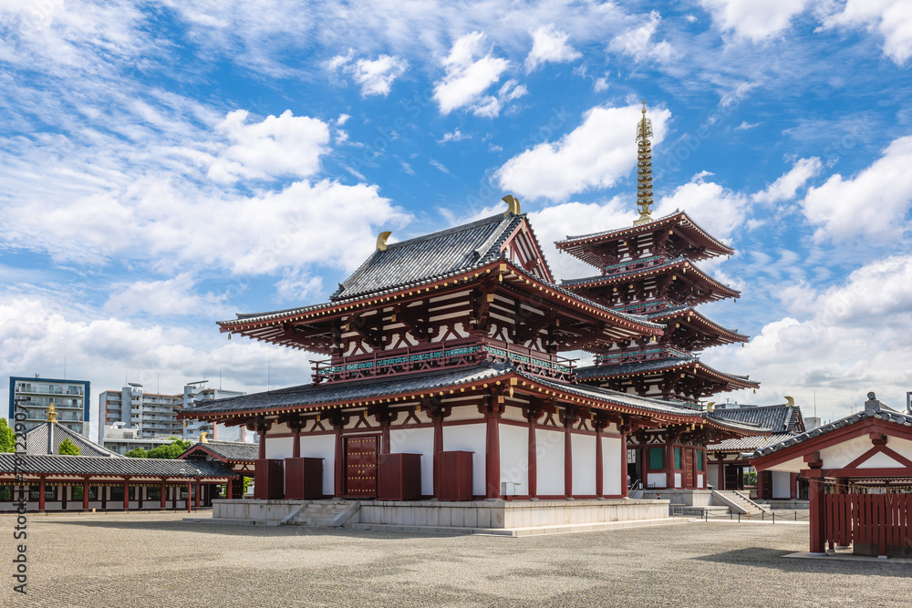 Shitenno ji, aka Arahakaji, Nanbaji, or Mitsuji, a buddhist temple located in Osaka, Japan Shitenno ji, aka Arahakaji, Nanbaji, or Mitsuji, a buddhist temple located in Osaka, Japan