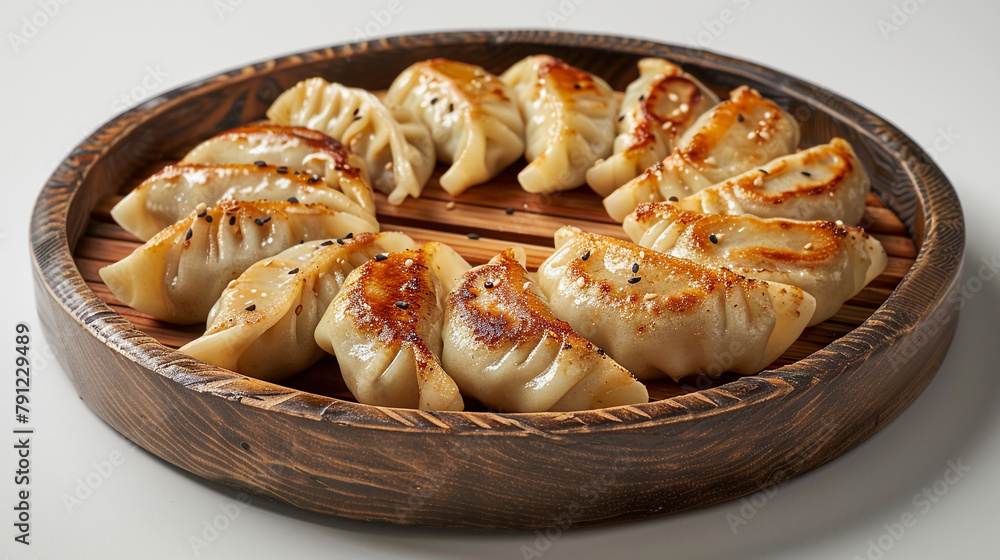 typical Chinese food Jiaozi white background typical Chinese food Jiaozi white background