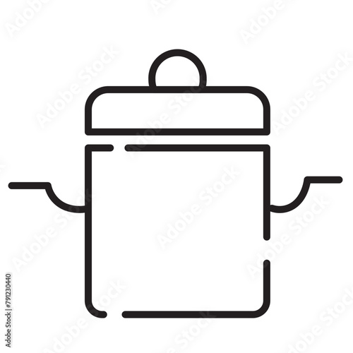 Pan Pot Stew Line Icon