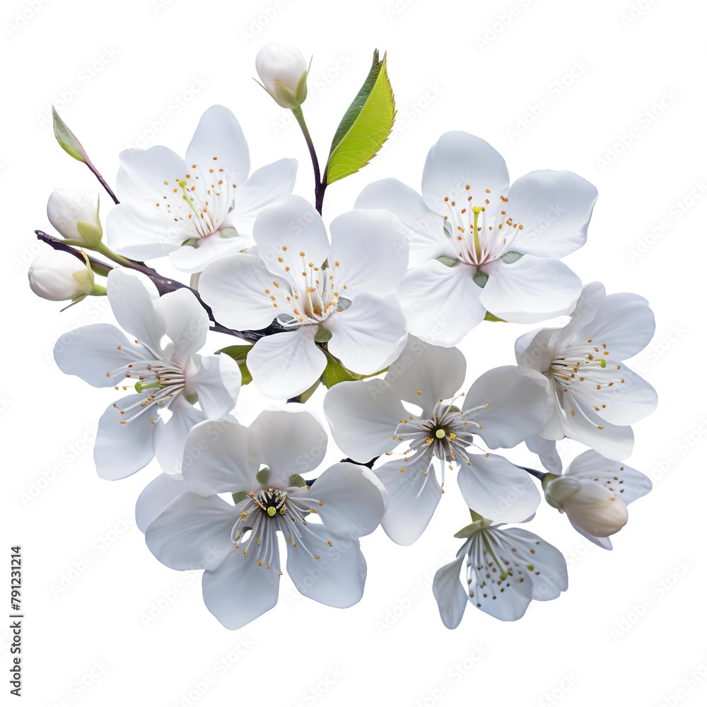 Beautiful Moonstone Blossom Isolated On White Background Beautiful Moonstone Blossom Isolated On White Background