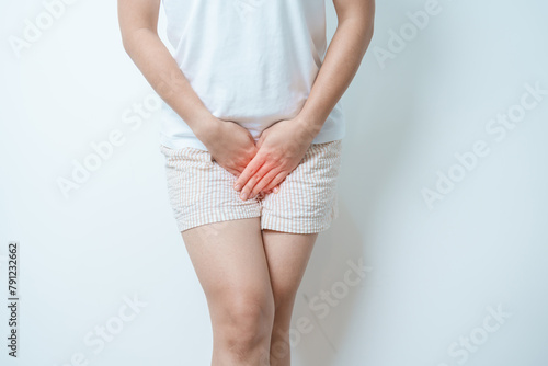 Woman having abdomen pain. Ovarian and Cervical cancer, Cervix disorder, Endometriosis, Hysterectomy, Uterine fibroids, Reproductive, urinary, candidiasis, menstrual, Stomach, Pregnancy and Sexual