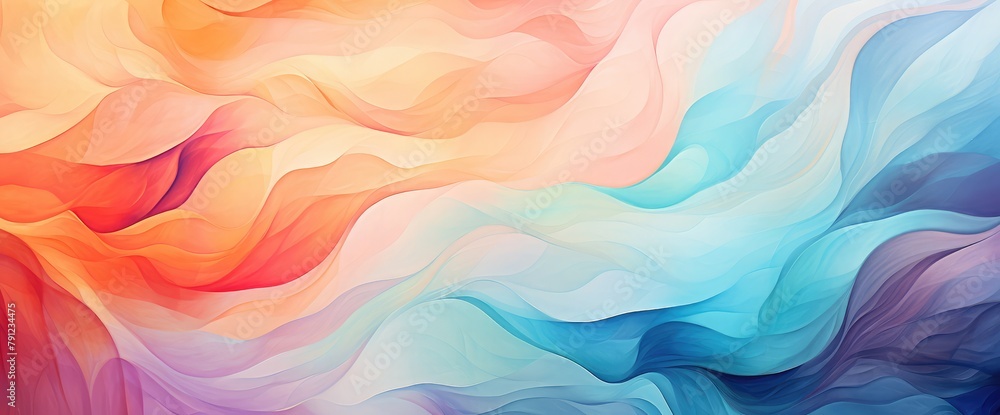 Colorful gardient abstract painting artistic graphic background