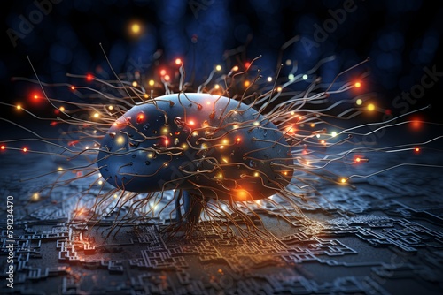 Neural network, visualization, human brain, analog, intricate, detailed, complexity, visual representation, background, cognitive processes, artificial intelligence, machine learning, data processing,