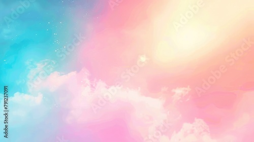 Abstract PC desktop wallpaper background with flying bubbles on a colorful background. colorful abstract background 