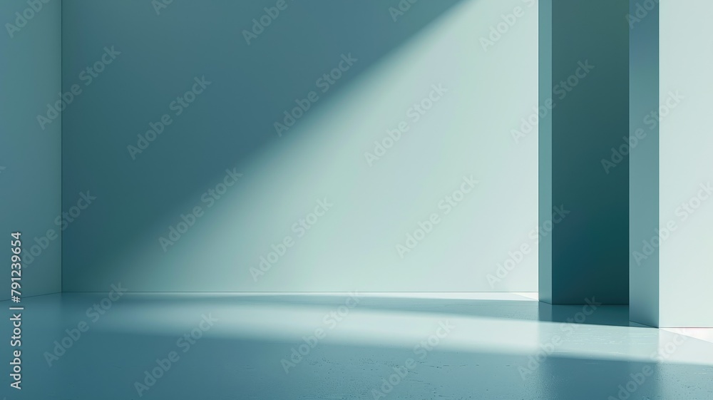 Minimalist room with a beam of light on wall - An image depicting a minimalist interior with a striking diagonal beam of sunlight casting on the wall and floor, evoking tranquility Minimalist room with a beam of light on wall - An image depicting a minimalist interior with a striking diagonal beam of sunlight casting on the wall and floor, evoking tranquility