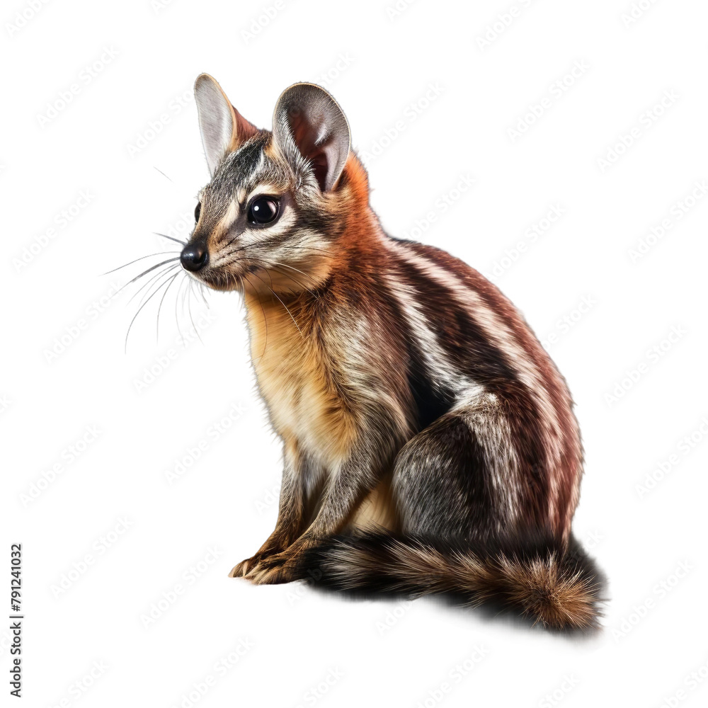 Amazing Nebula Numbat Isolated On White Background Amazing Nebula Numbat Isolated On White Background