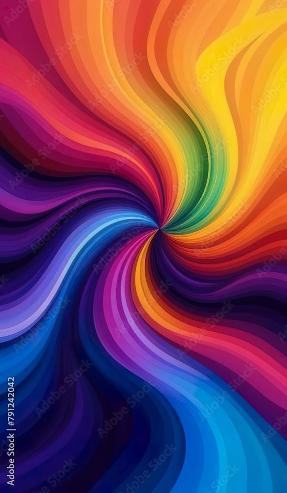 Obraz premium abstract colorful background with curve line or wave line