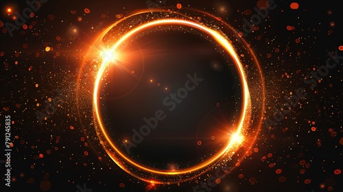Glowing Orange Portal A Mesmerizing Display of Radiant Light