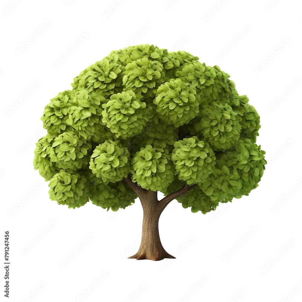 Beautiful Osage Orange Tree Isolated On White Background Beautiful Osage Orange Tree Isolated On White Background