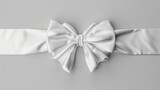 Blank mockup of a sleek satin sash belt with bow accent .