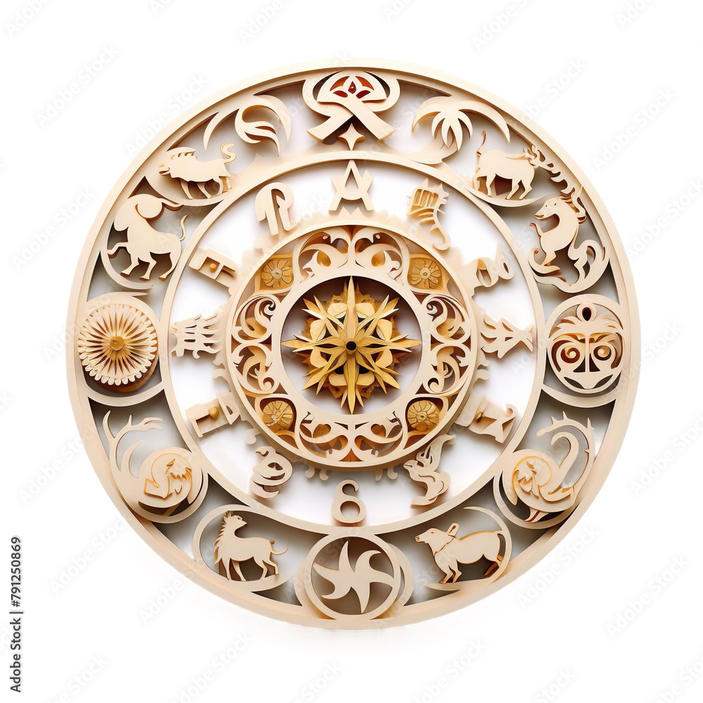 Amazing Paper Cut Zodiac Symbols Isolated On White Backgorund Amazing Paper Cut Zodiac Symbols Isolated On White Backgorund