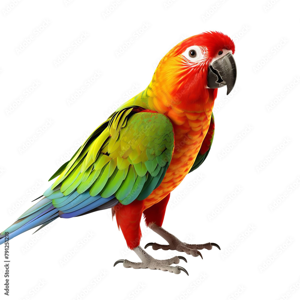 Beautiful Parrot Isolated On White Background Beautiful Parrot Isolated On White Background