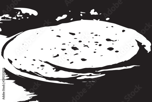 illustration of chapati