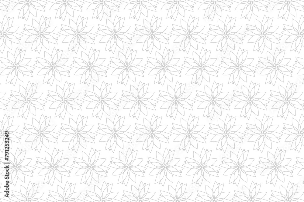 Classical Luxury Damask Seamless Pattern Vector Background Template