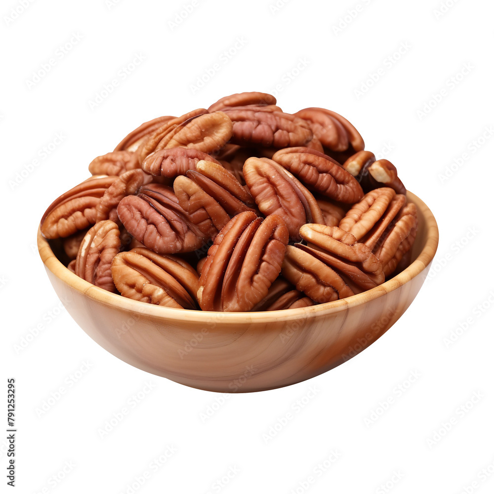 Amazing Pecans nut Isolated On White Background Amazing Pecans nut Isolated On White Background