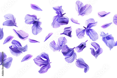 a vibrant featuring a set of  flowers purple flowers petals flew adorned The nature-inspired design showcases bright, pink, and blue hues, capturing the essence of spring