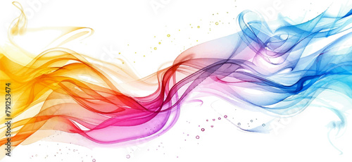 Colorful abstract smoke vector background