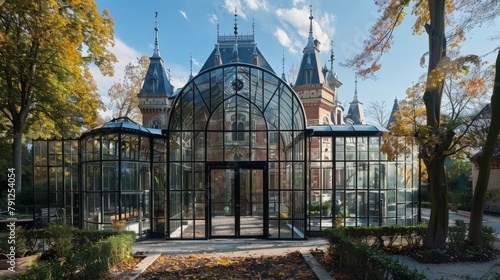 Enshrined within the glass enclosure, the castle exudes an air of regal grandeur, its delicate form a marvel to behold.