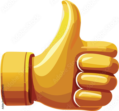 thumb up sign vector illustration