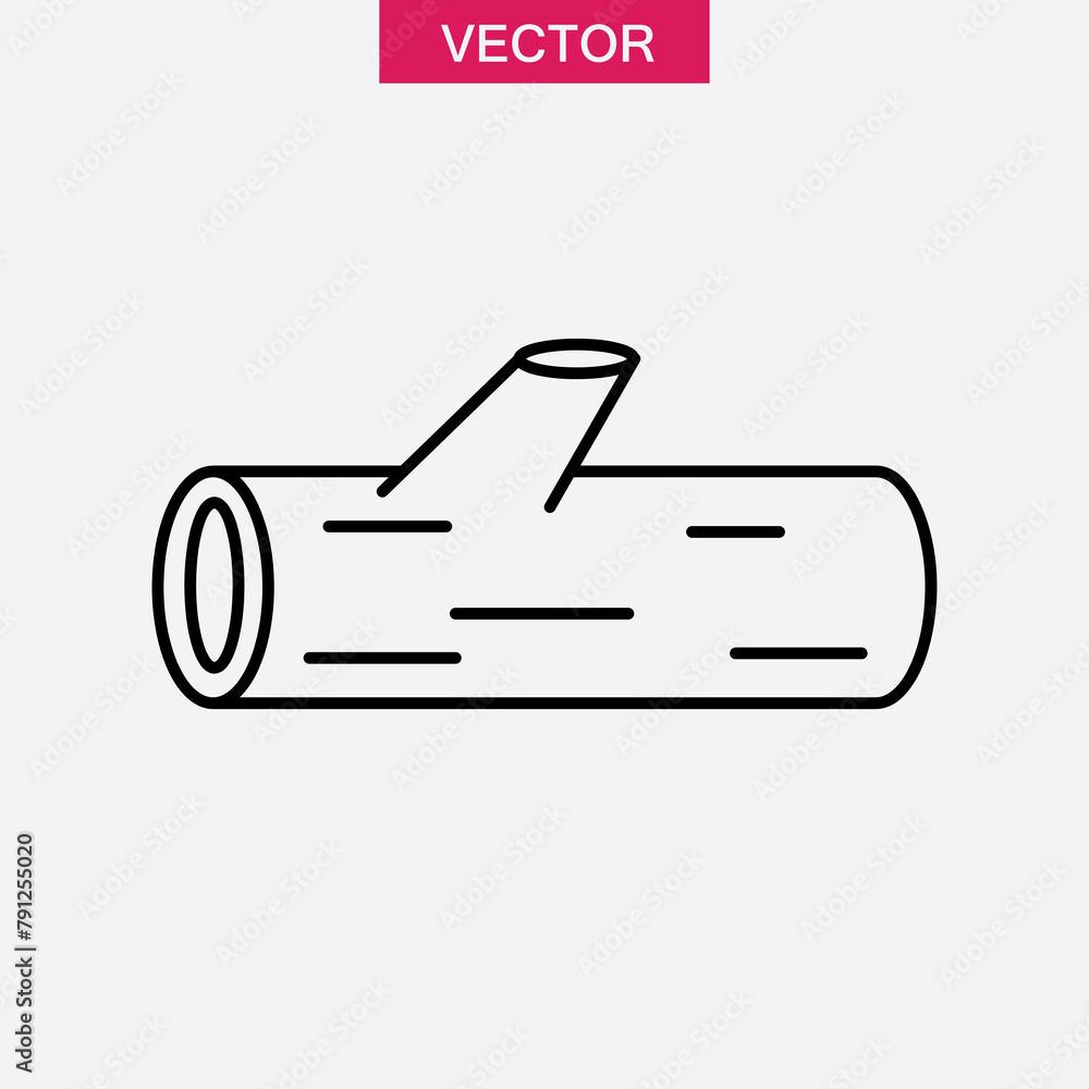 Wood log icon. vector flat trendy style wood log flat illustration on white background..eps Wood log icon. vector flat trendy style wood log flat illustration on white background..eps
