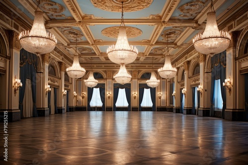 Crystal Ballroom: A grand ballroom with crystal chandeliers.