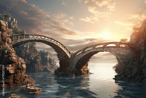 Celestial Bridge: A bridge connecting two floating islands near the castle.
