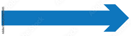 Black large forward or right pointing solid long skinny arrow icon sketched as vector symbol