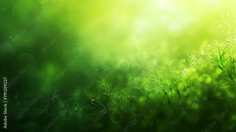 Sunlit foliage with bokeh effect creates a vibrant backdrop of natural green gradients