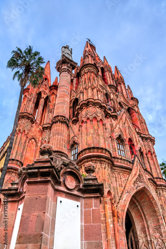 Parish of Saint Michael the Archangel in San Miguel de Allende. UNESCO world heritage in Guanajuato, Mexico