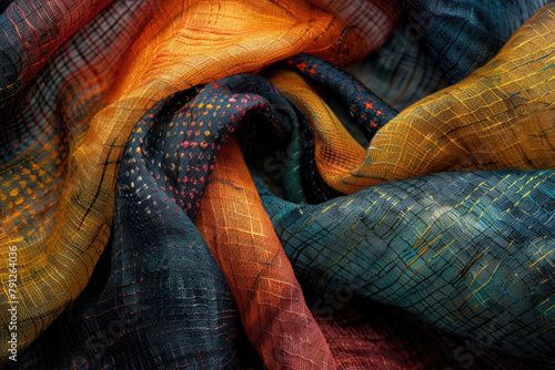 An abstract visual of a textured textile photo