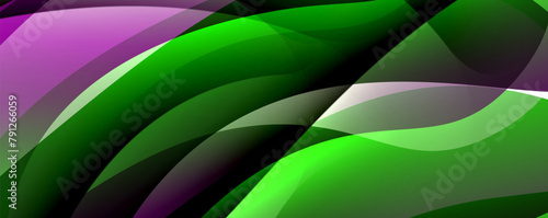 A macro photography closeup of a green and purple abstract background resembling the colors of a terrestrial plant with petals in magenta, belonging to the banana family