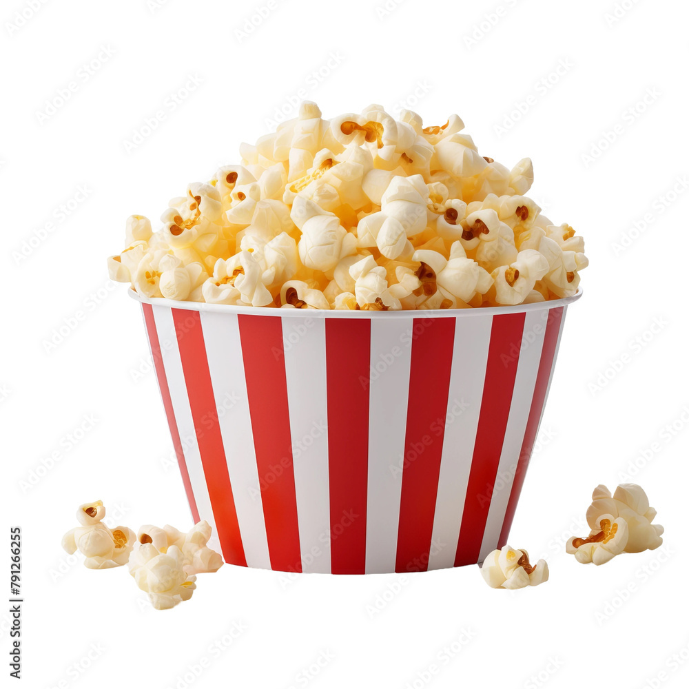 Yummy Popcorn Isolated On White Background Yummy Popcorn Isolated On White Background
