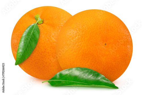 Tangerines on an isolated white background.