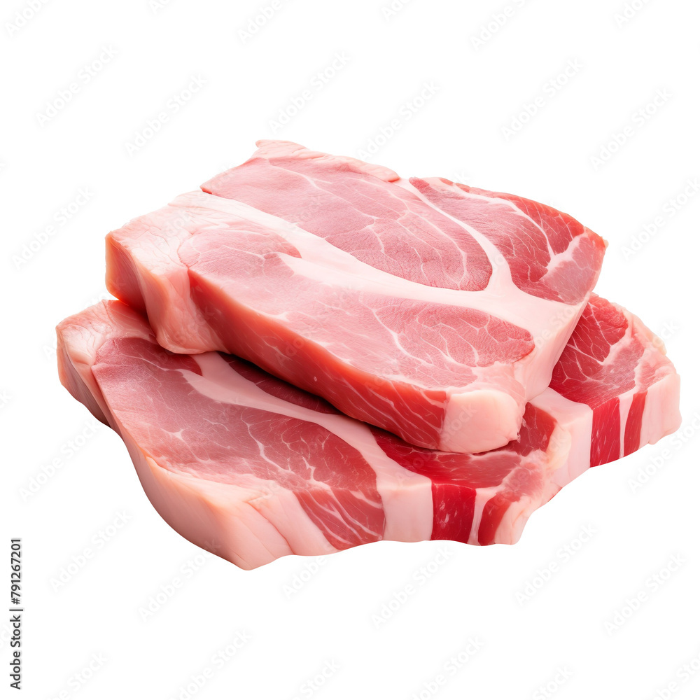 Tasty Pork meat Isolated On White Background Tasty Pork meat Isolated On White Background