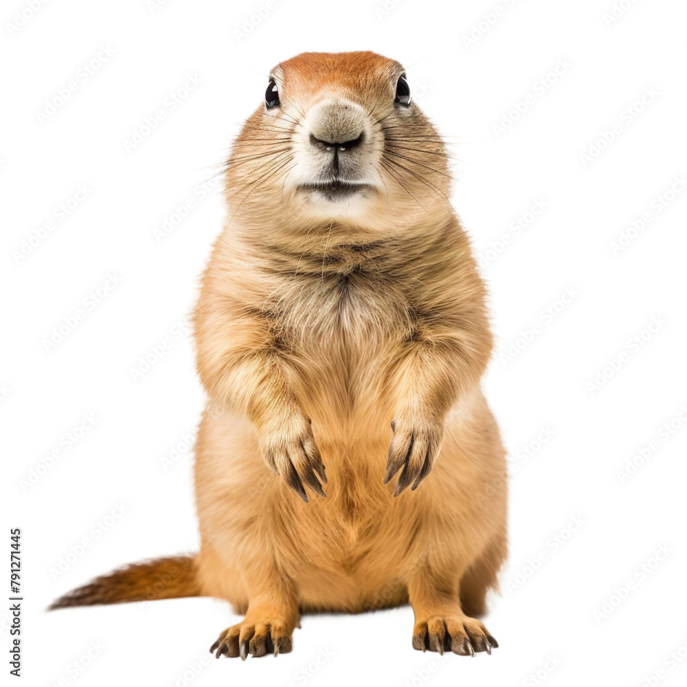 Amazing Prairie Dog Isolated On White Background Amazing Prairie Dog Isolated On White Background