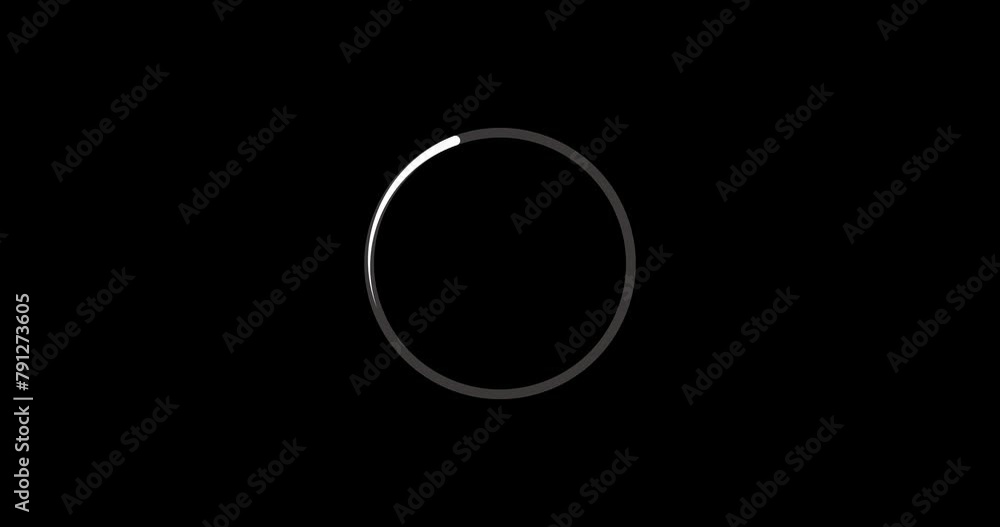 Animated Loading Circle Icon - White Dot, Alpha Channel Animated Loading Circle Icon - White Dot, Alpha Channel