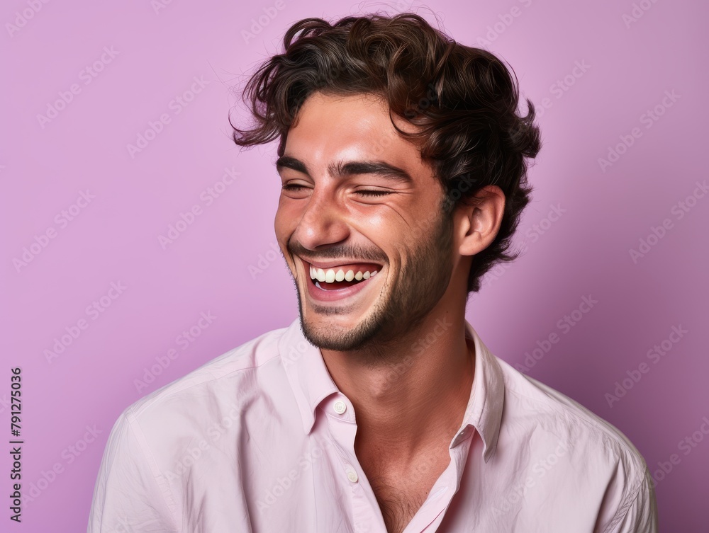 A man with a big smile on his face A man with a big smile on his face