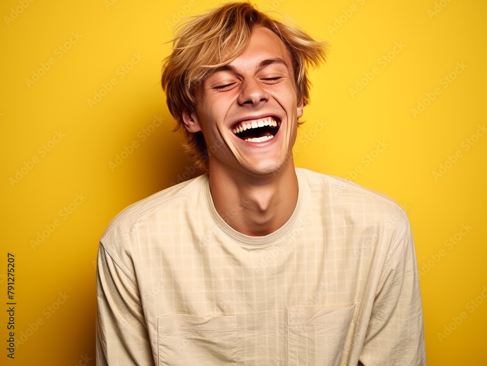 A man with a big smile on his face A man with a big smile on his face