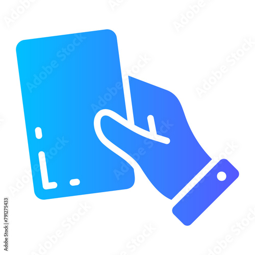 yellow card Gradient icon
