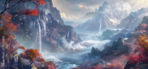 Dreamlike Fantasy Landscapes: Enchanting Backdrops for Your Creative Projects