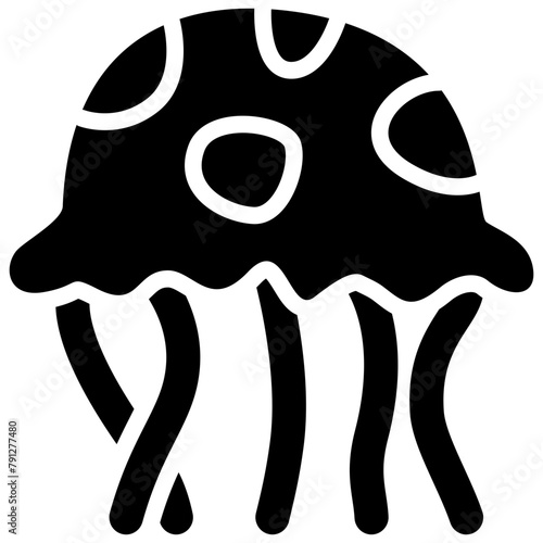 Jellyfish Glyph Icon