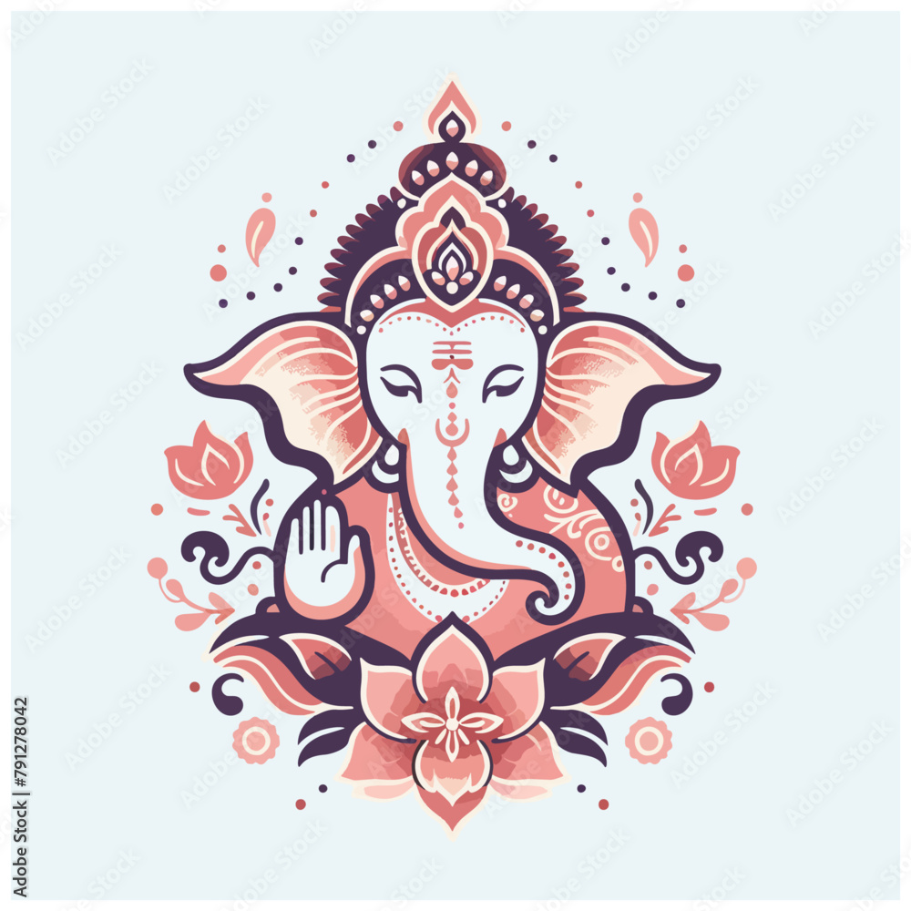 Lord Ganesh vector illustration 