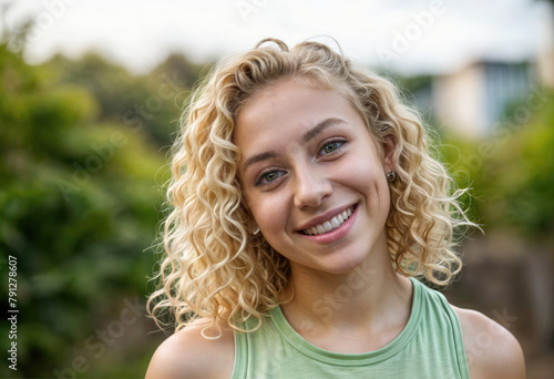 Teenage Woman Poses in Vineyard