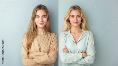 A before and after picture of a stressedout individual with the after image showing a happier and calmer demeanor after incorporating psychobiotics into their daily . photo