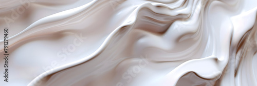 White marble swirl background handmade aesthetic flowing texture experimental art.
