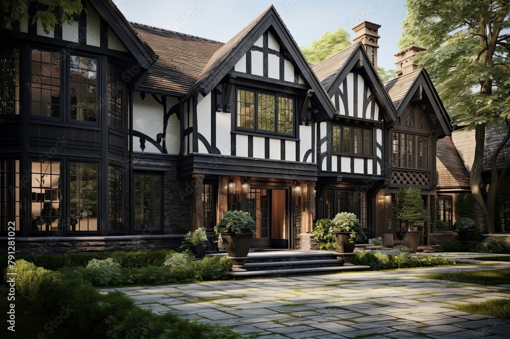 Traditional Tudor Style House with Modern Twist